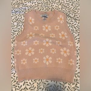Flower sweater vest